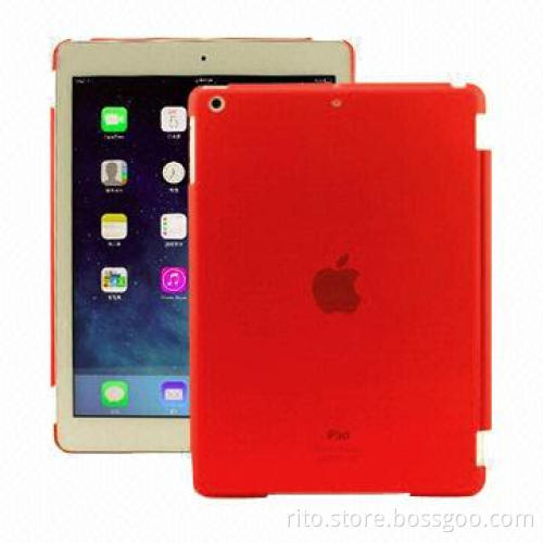 New Translucent Red Silicone Matte Hard Case for iPad Air